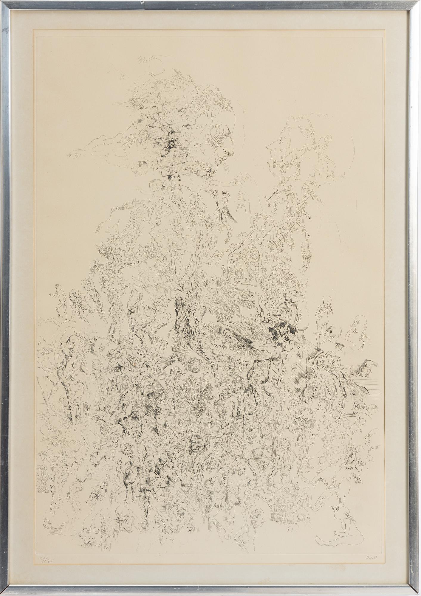 Djuric Miodrag Dado, Dado/Mirodrag Djuric, Surrealist compositions, 3 pcs.