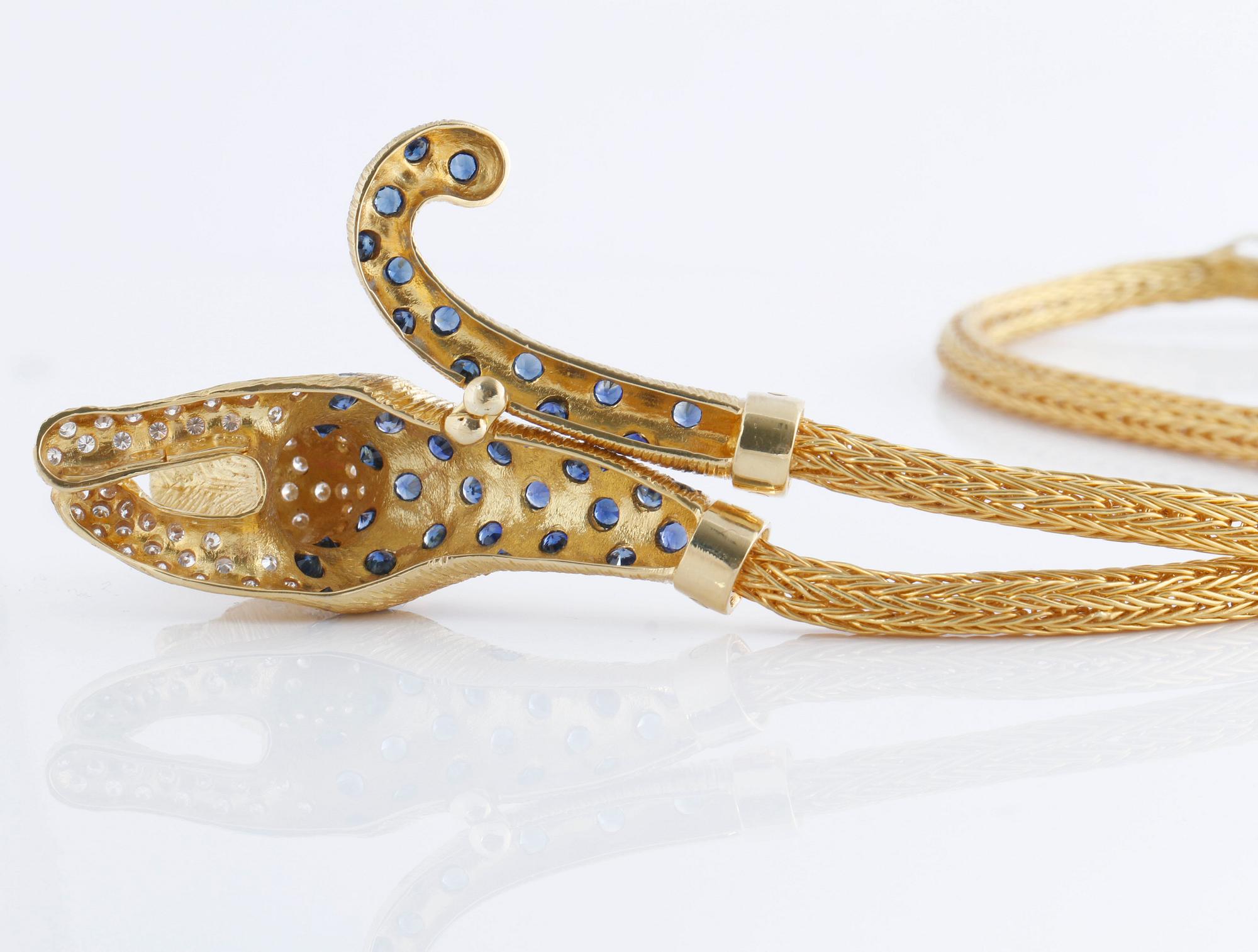 COLLIER, med safirer, rubiner och briljantslipade diamanter.