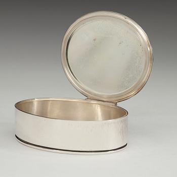 HARALD NIELSEN, toilettedosa, Georg Jensen, Köpenhamn 1933-44, sterling,