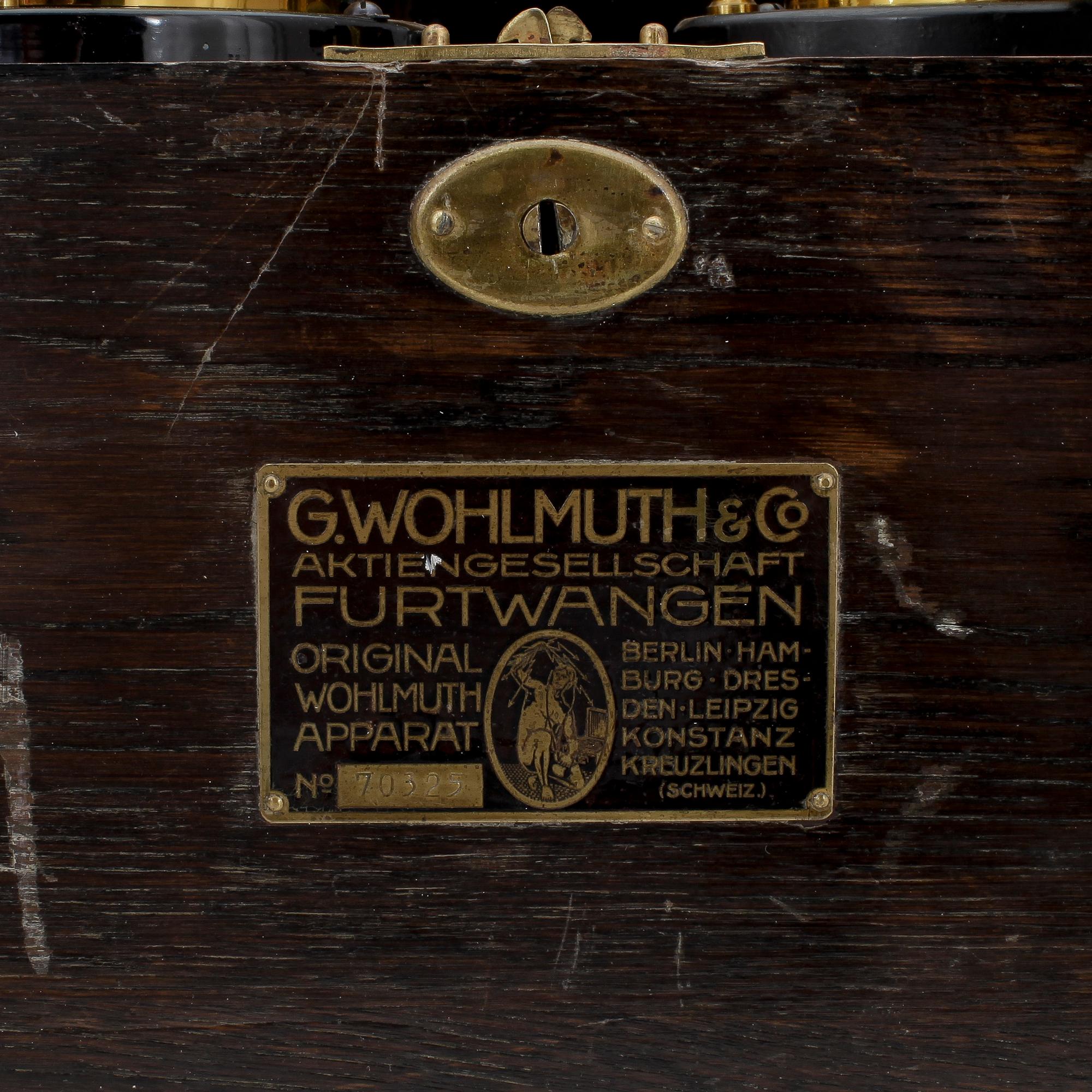 STRÖMMÄTARE, G. Wohlmuth & Co. Tyskland. 1900-talets första hälft.