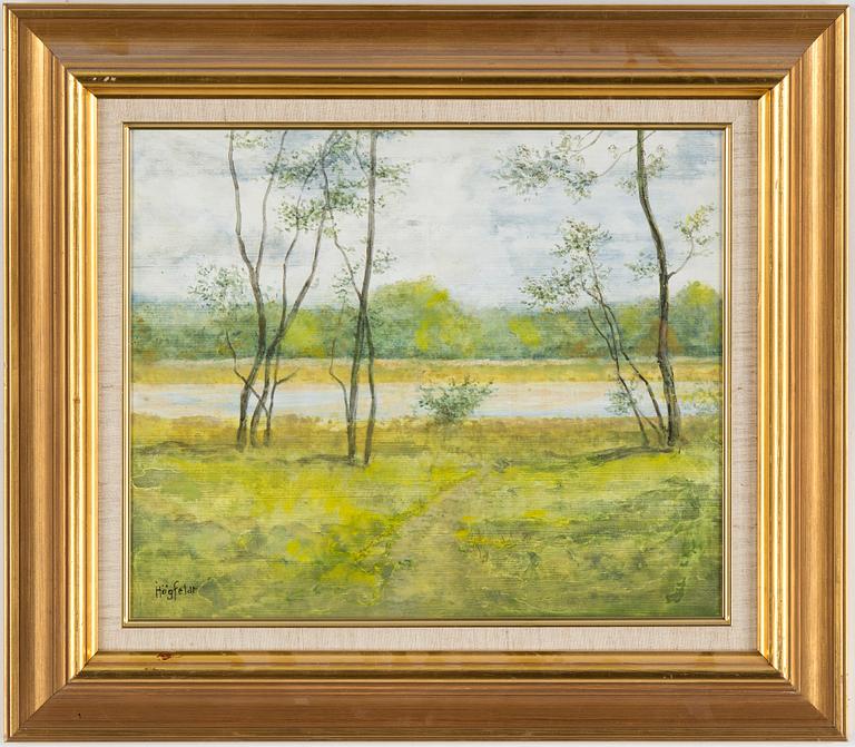 ROBERT HÖGFELDT, oil on panel, signed.