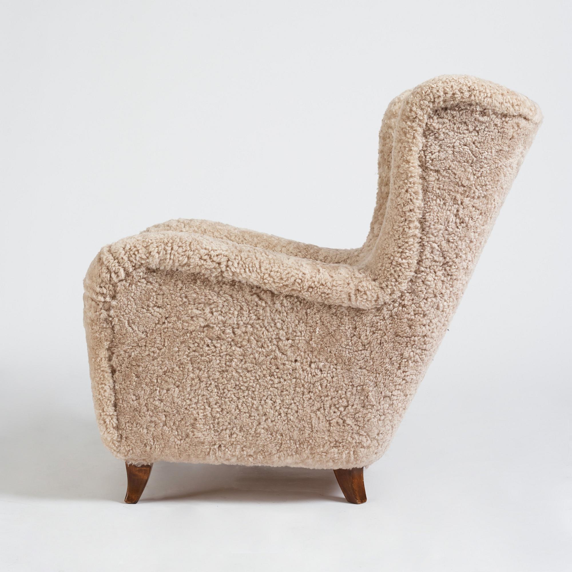 Olle Sjögren, an easy chair, model "800", OH Sjögren, Sweden, 1940-50s.