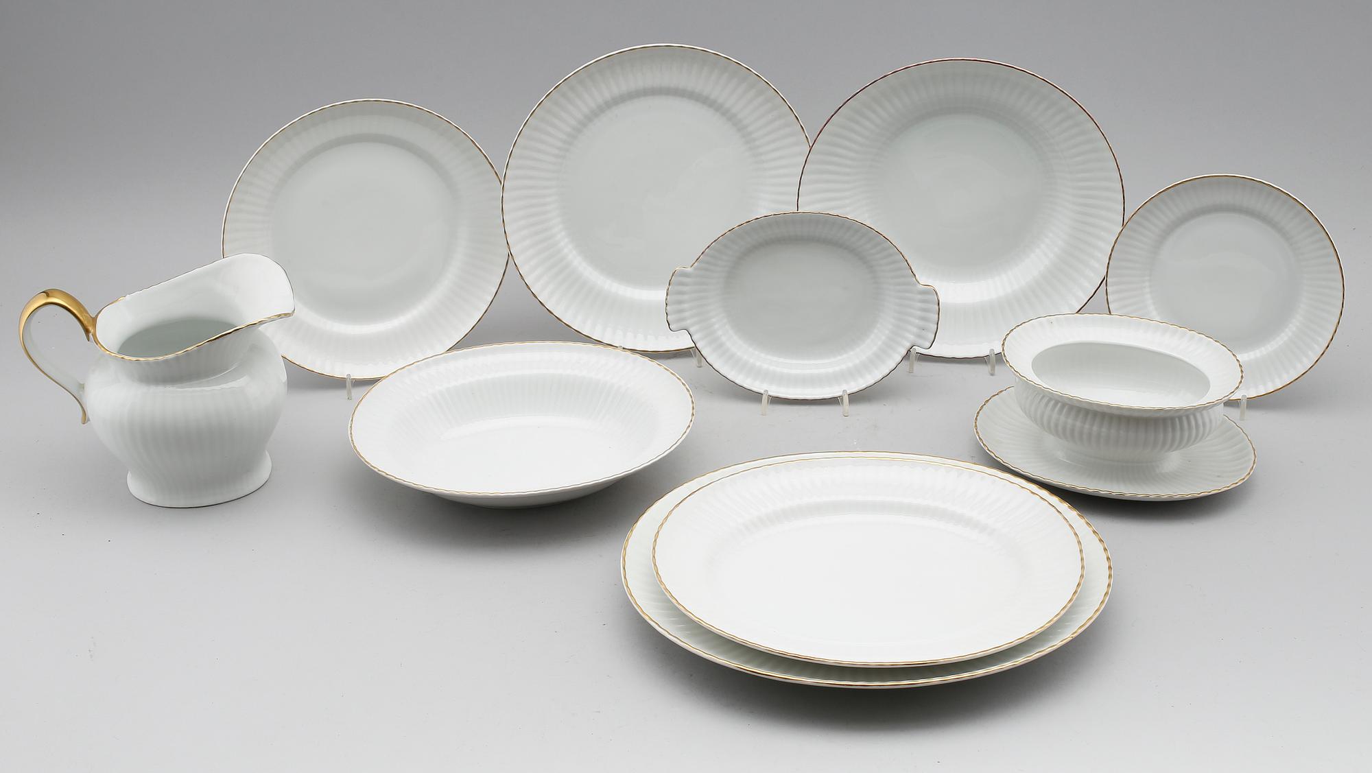 MATSERVIS, 56 delar, porslin,"Casablanka", Arthur Percy, Karlskrona.