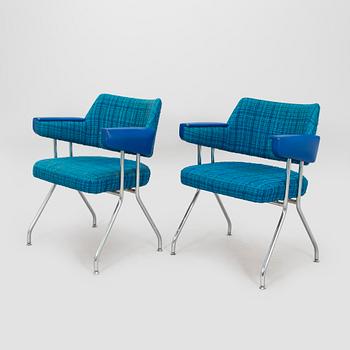 Nojatuoleja, 6 kpl, valmistaja Merva 1970-luku.