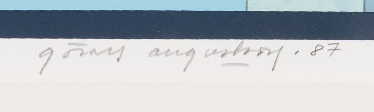 Göran Augustson, serigraph, signed and dated -87, numbered VIII/XXV.