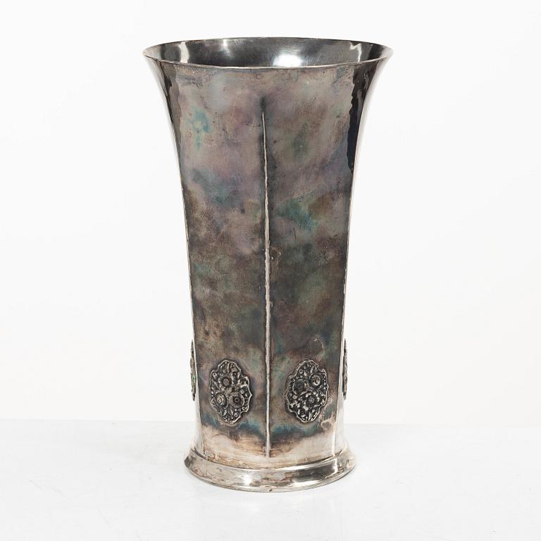 C.G. Hallberg, a silver vase, Stockholm 1919.