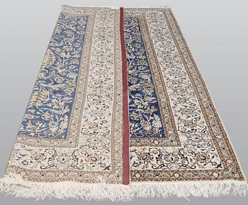 Matta, Nain, part silk, ca 310 x 210 cm.