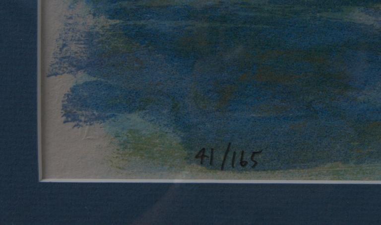 RUDBERG, GUSTAV, färglitografi, sign o numr 41/165.