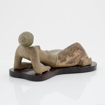 Stig Lindberg, a stoneware sculpture, Gustavsberg studio, Sweden, 1940-50s.