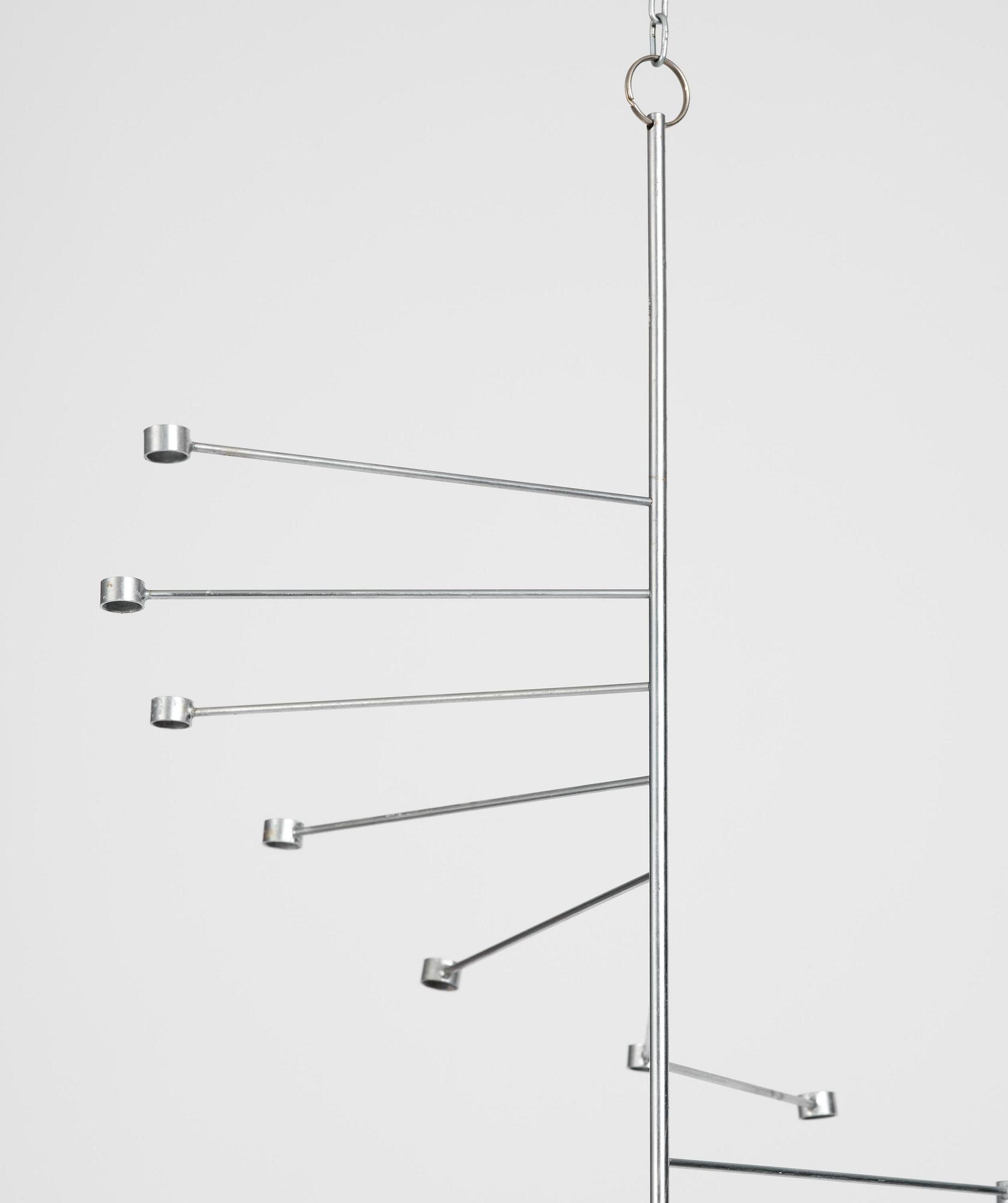 Poul Kjaerholm, ljuskrona, "PK 101", E. Kold Christensen, Danmark, 1960-tal.