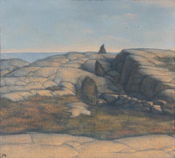 Peter Frie, Västkustklippor, diptyk.