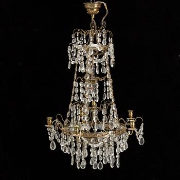 A mid 20th century gustavian style chandelier.