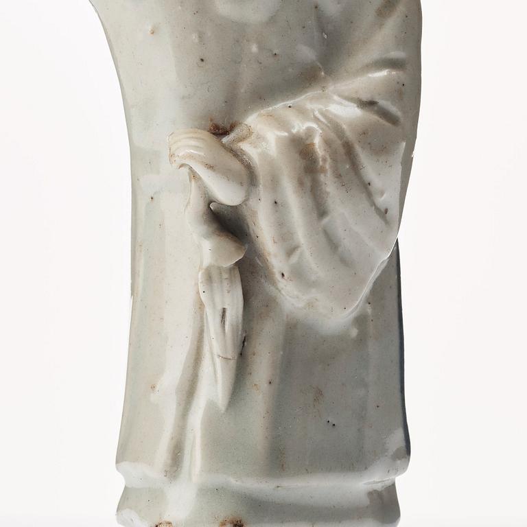 Figurin, blanc de chine. Qingdynastin, 1700-tal.
