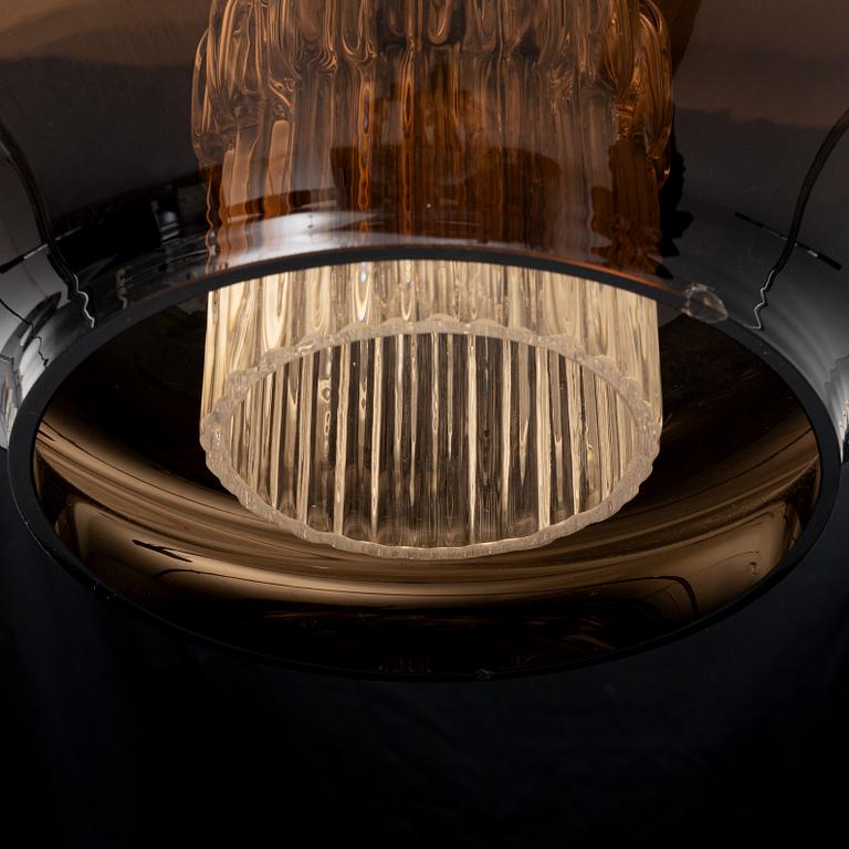 Carl Fagerlund, taklampa, Orrefors, 1970-tal.