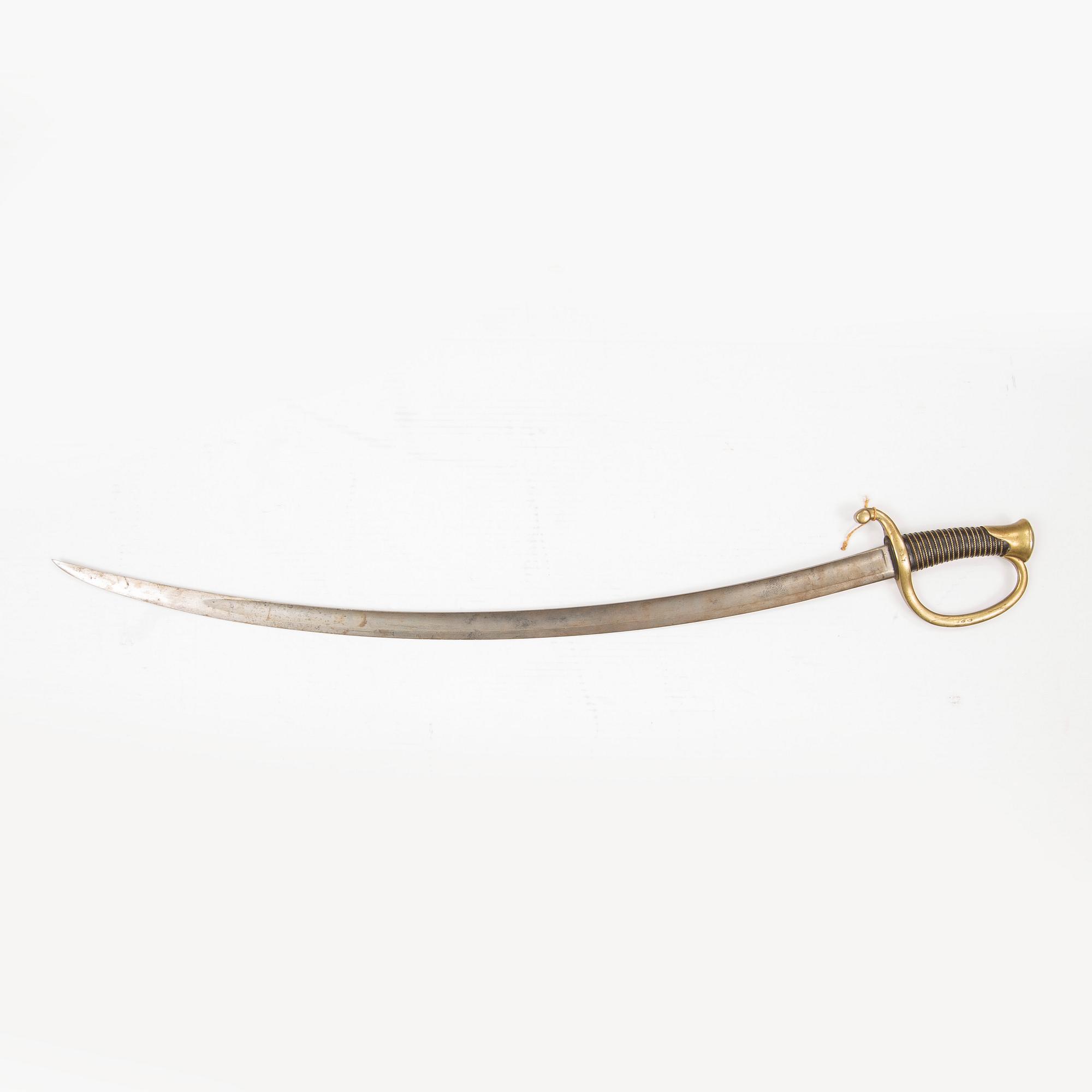 SABEL, fransk, m/1829 för artillerimanskap.