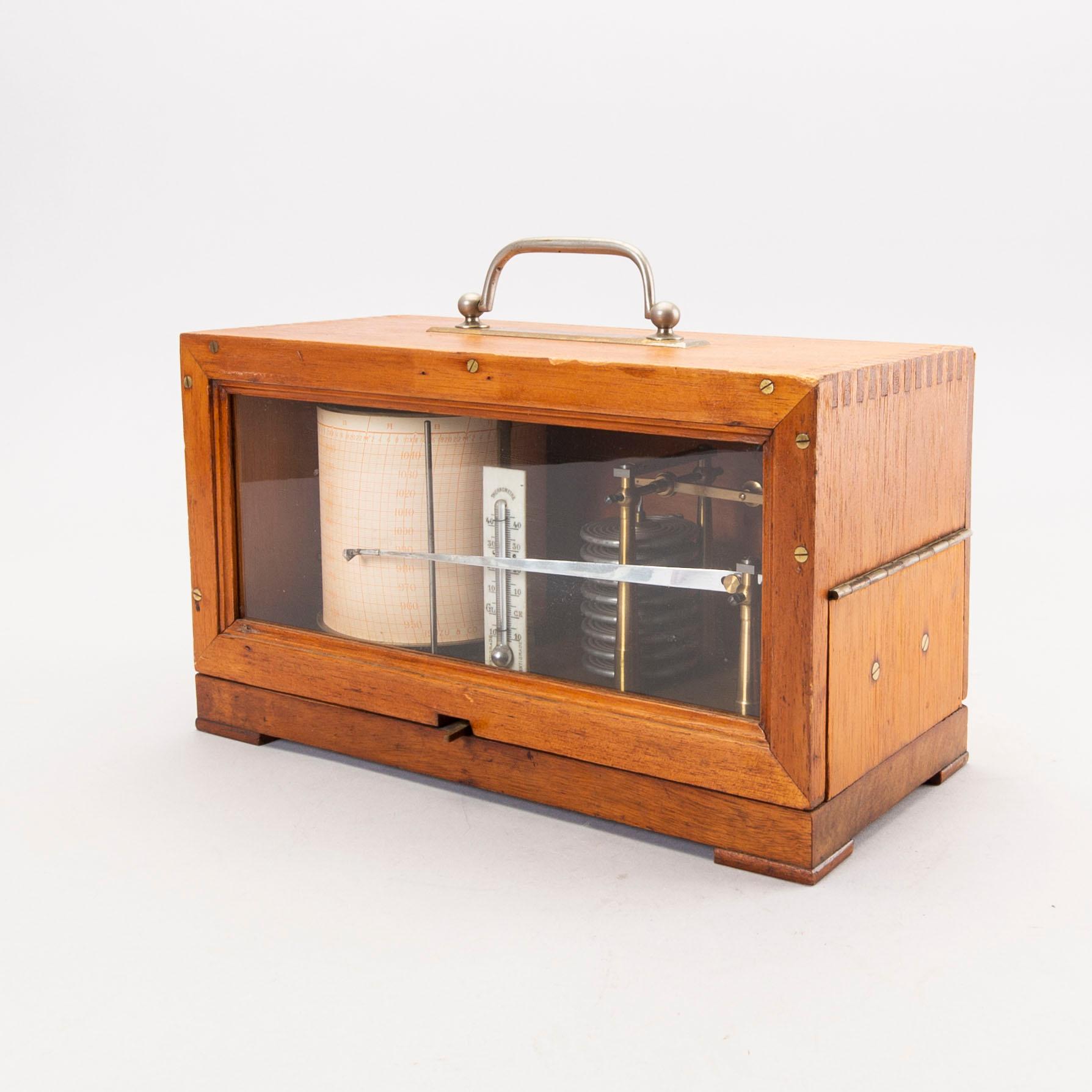 A Microscope and a Barograph first half of the 20th century.