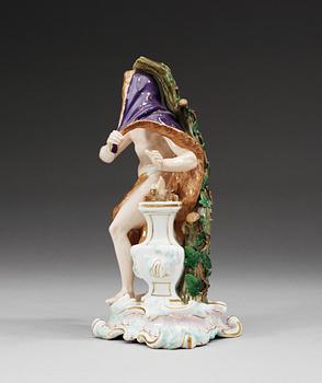 A Meissen figure representing the winter, presumably second half of 19th Century.