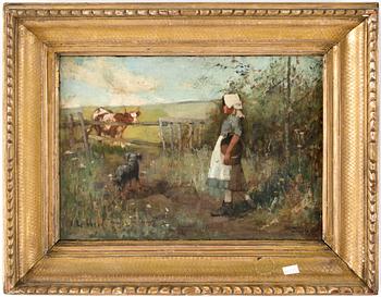 JOHN LOCHHEAD, tillskr, olja på duk, sign o dat 1886.