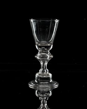 A German wine glass, 18th Century.