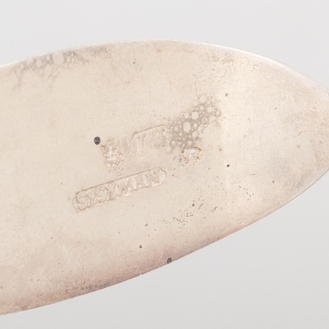 Spoons, 24 pieces, silver, Sweden, 18th–19th century.