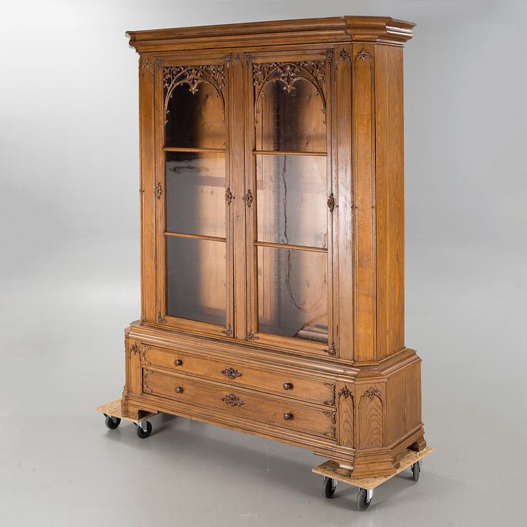 A vitrine cabinet, late 19th century.