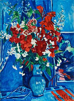 Václav Spala, Still life with flowers.