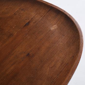 Axel Einar Hjorth, a stained pine 'Utö' table, Nordiska Kompaniet, 1930s.