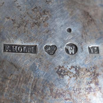 Frans Holm, coffee pot and cream jug, silver, Vadstena, 1877-79.