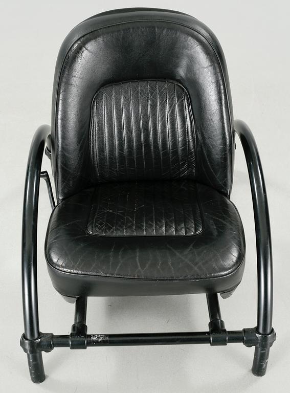 "Rover chair" by Ron Arad, One Off Ltd, London, 1980s.