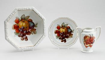 FRUKTSERVIS, 14 del, porslin, Rosenthal Maria.