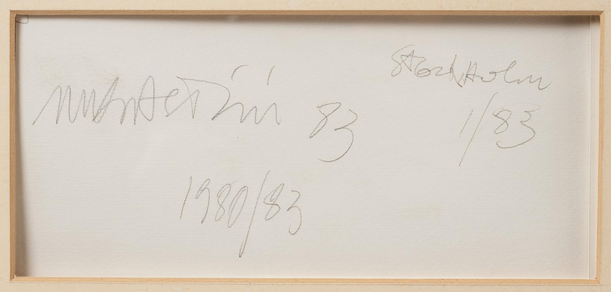 Marco Gastini, Utan titel.