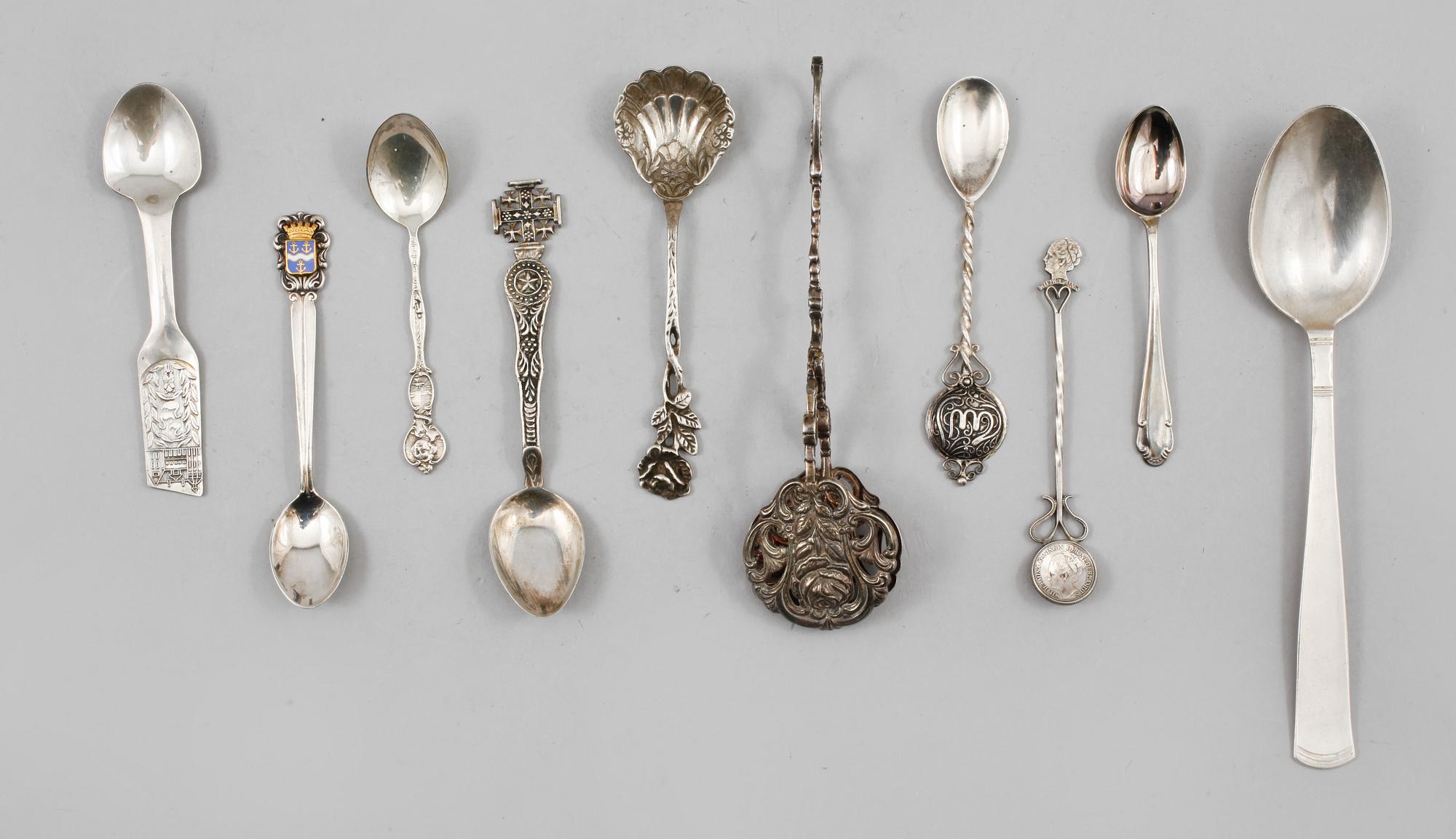 PARTI SILVER, 24 delar, 1900-tal, vikt 600 gram .