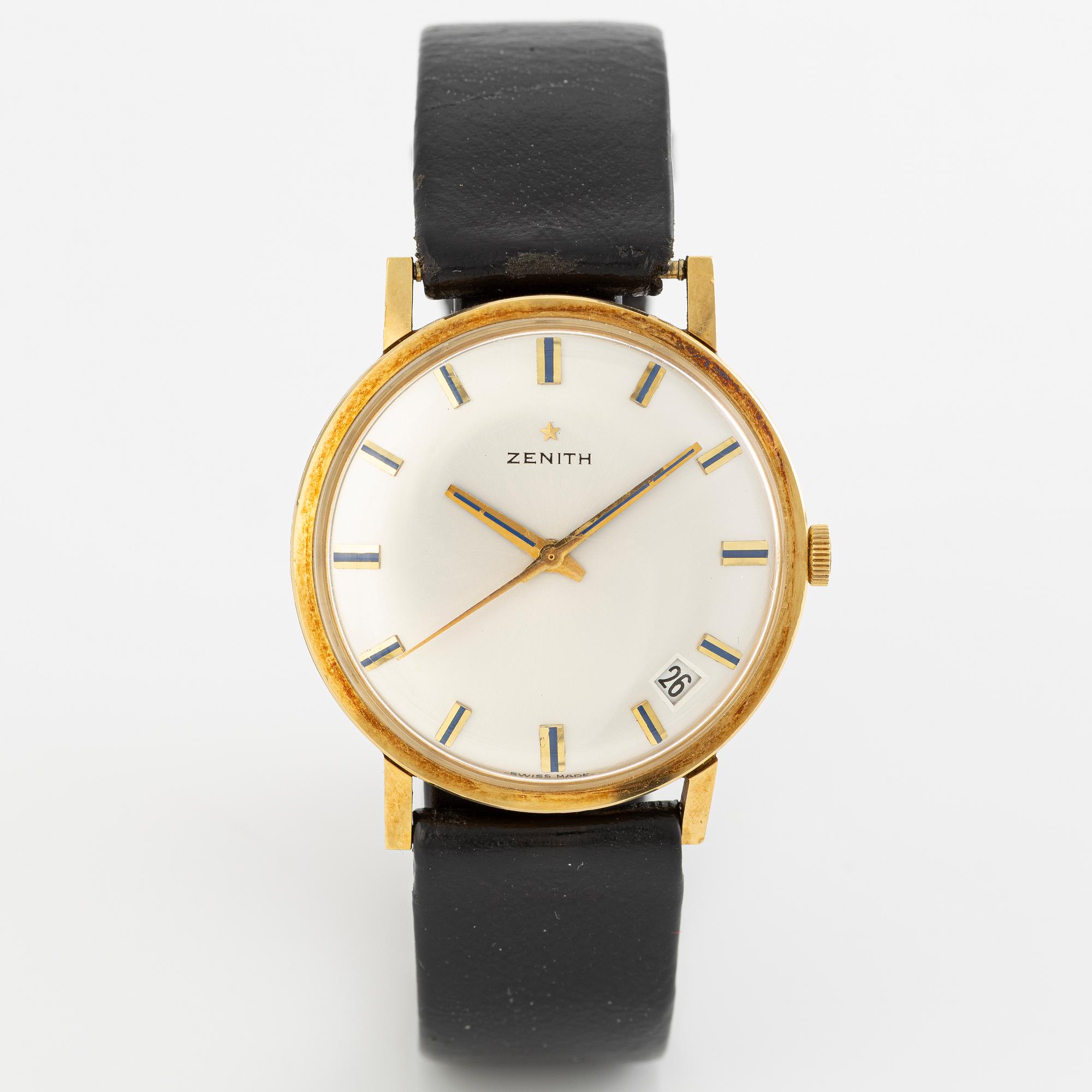 Zenith, wristwatch, 34 mm.