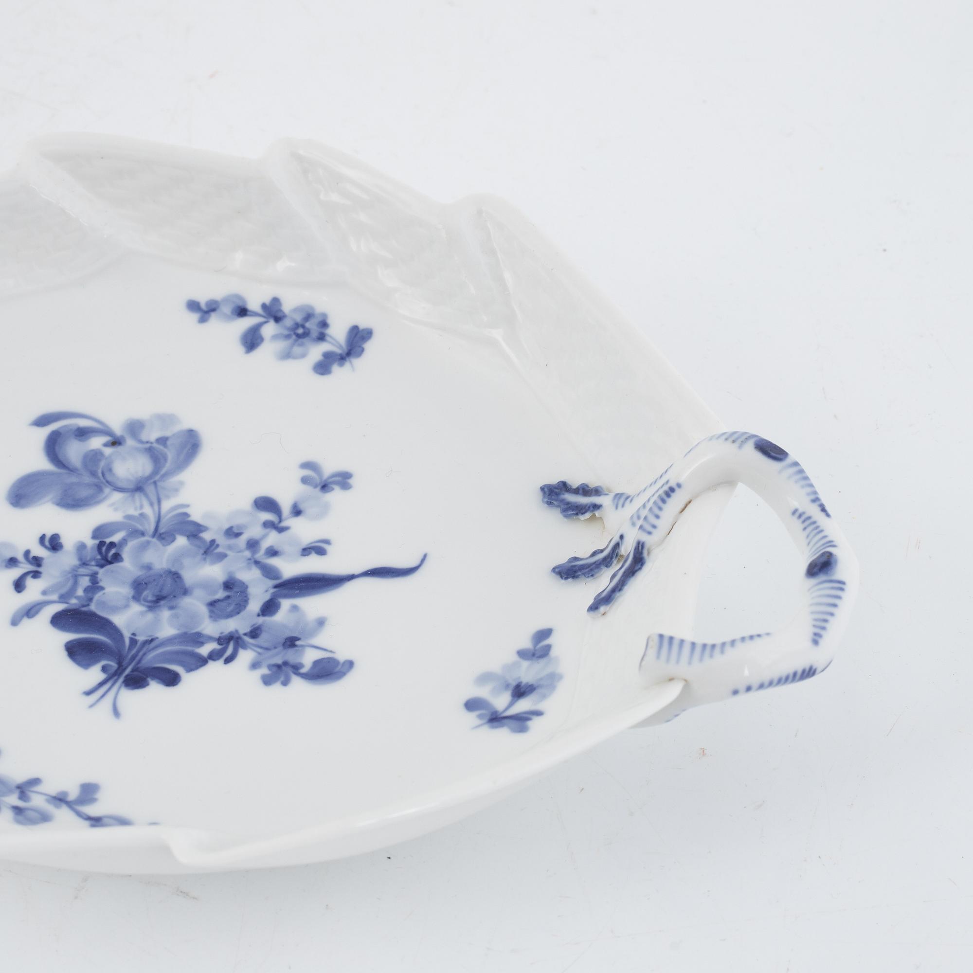 An 80-piece porcelain dinner service, "Blue flower", Royal Copenhagen, Denmark.