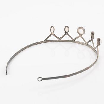 Anders Högberg, Sven-Erik Högberg, tiara, silver with moonstone.