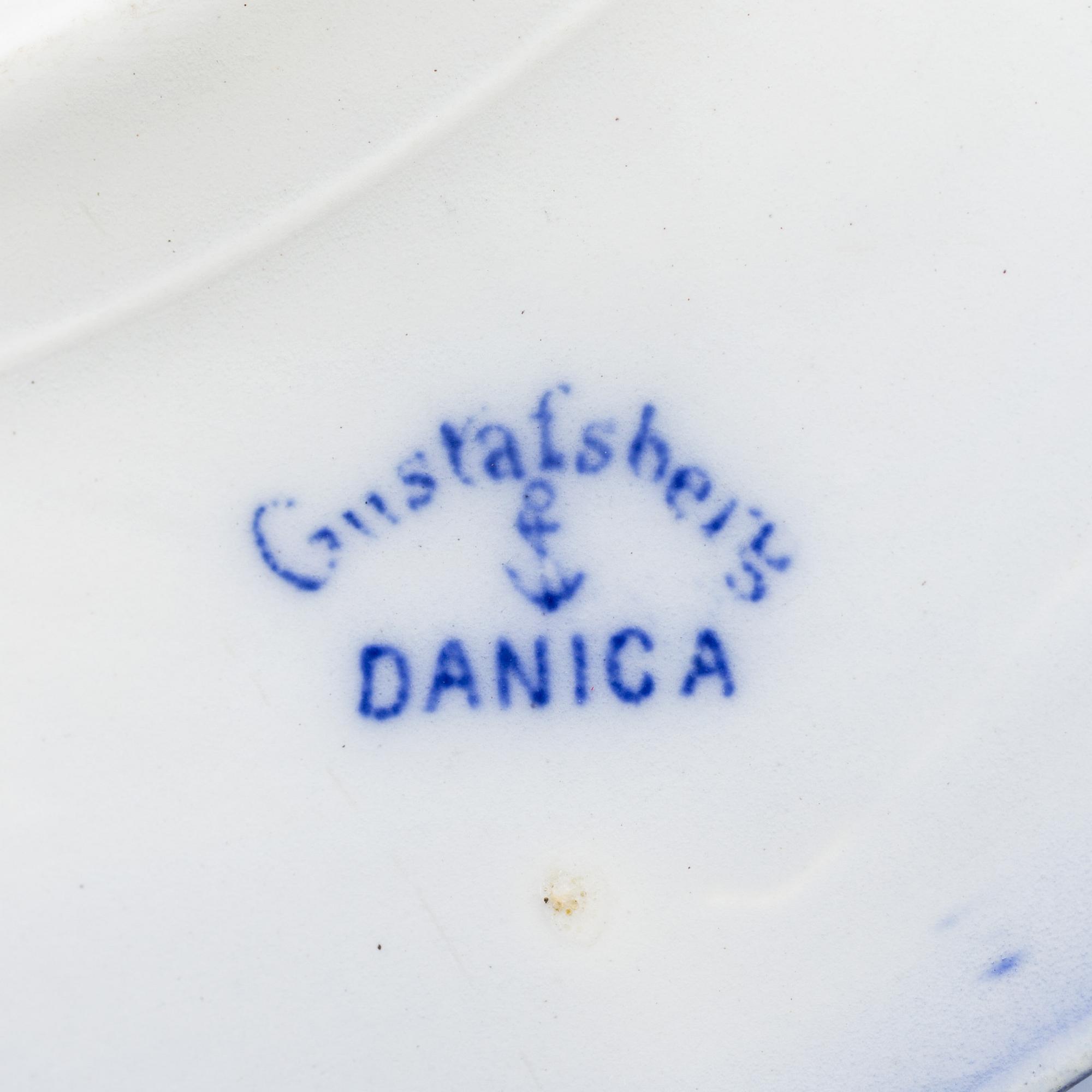 An early 20th century 31 piece "Danica" dinner service by Gustavsberg.