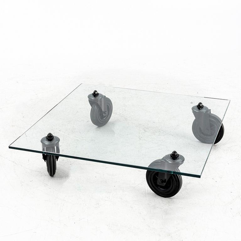 Gae Aulenti, Coffee table, “Tavolo con Ruote”, Fontana Arte, Italy, late 20th/early 21st century.
