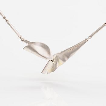 Zoltan Popovits, A sterling silver necklace "Tango". Lapponia 1992.