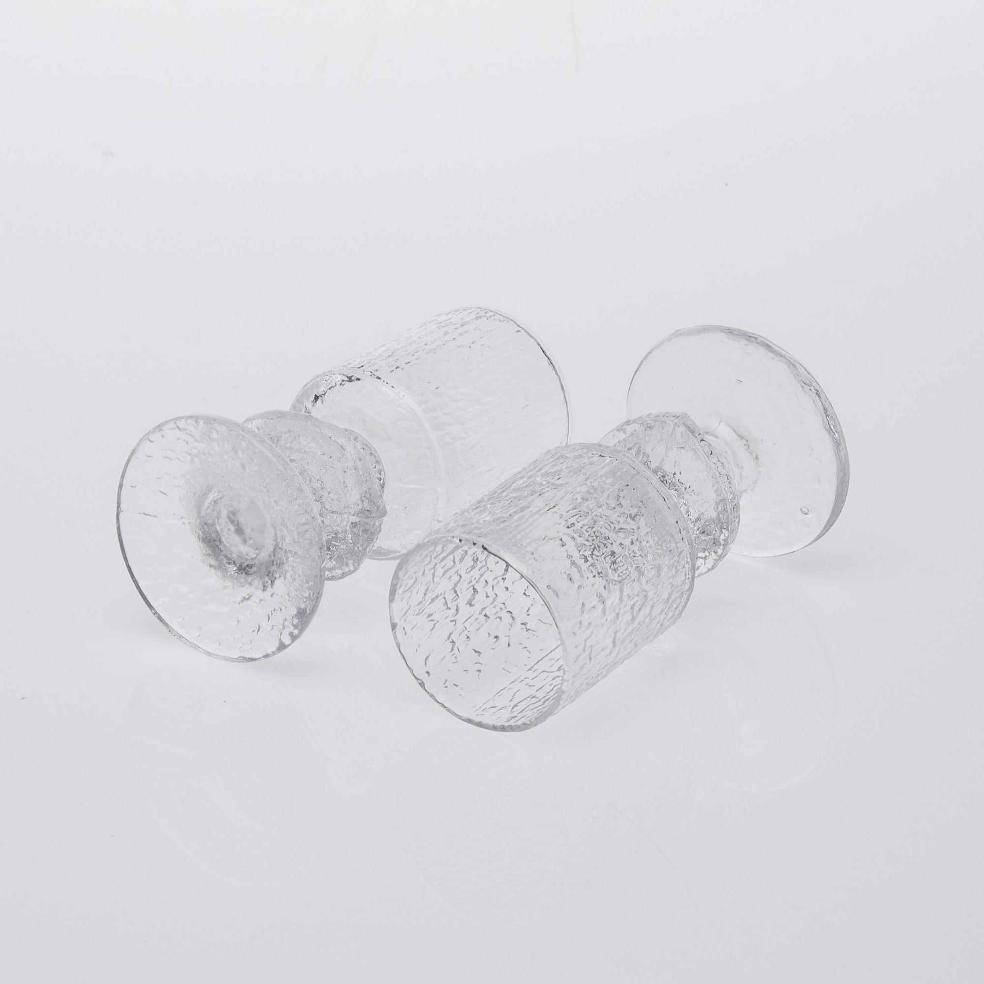 PARTI GLAS, 8 delar, "Senaattori", Timo Sarpaneva, Iittala.