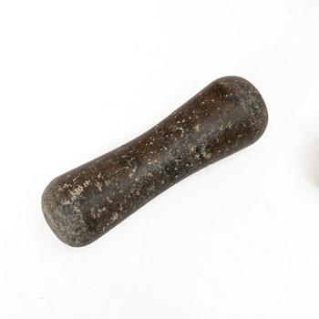 Mortlar, två st, 1800-tal.