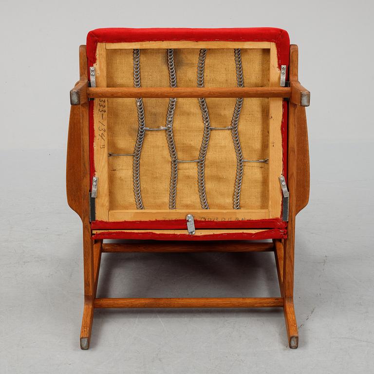 A pair of easy chairs, Denmark, 1950's.
