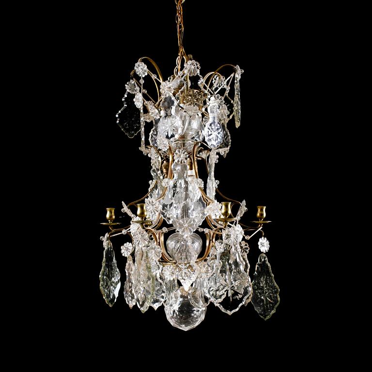 LJUSKRONA, barockstil, 1900-talets första hälft. Höjd ca 80 cm.