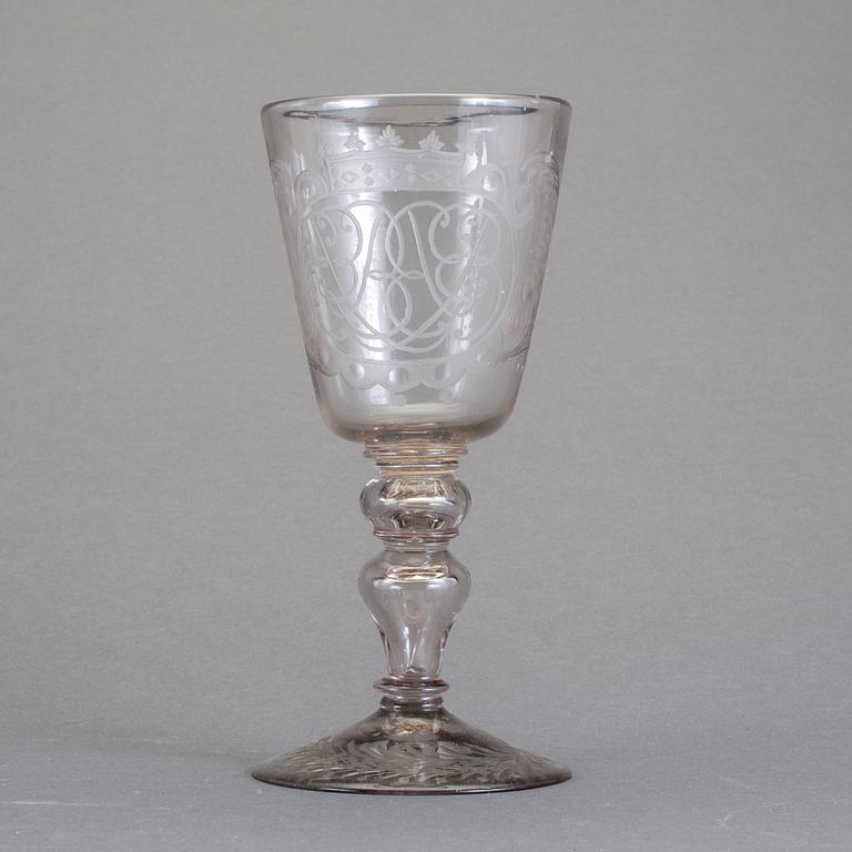 POKAL, glas, Tyskland, 1700-tal.