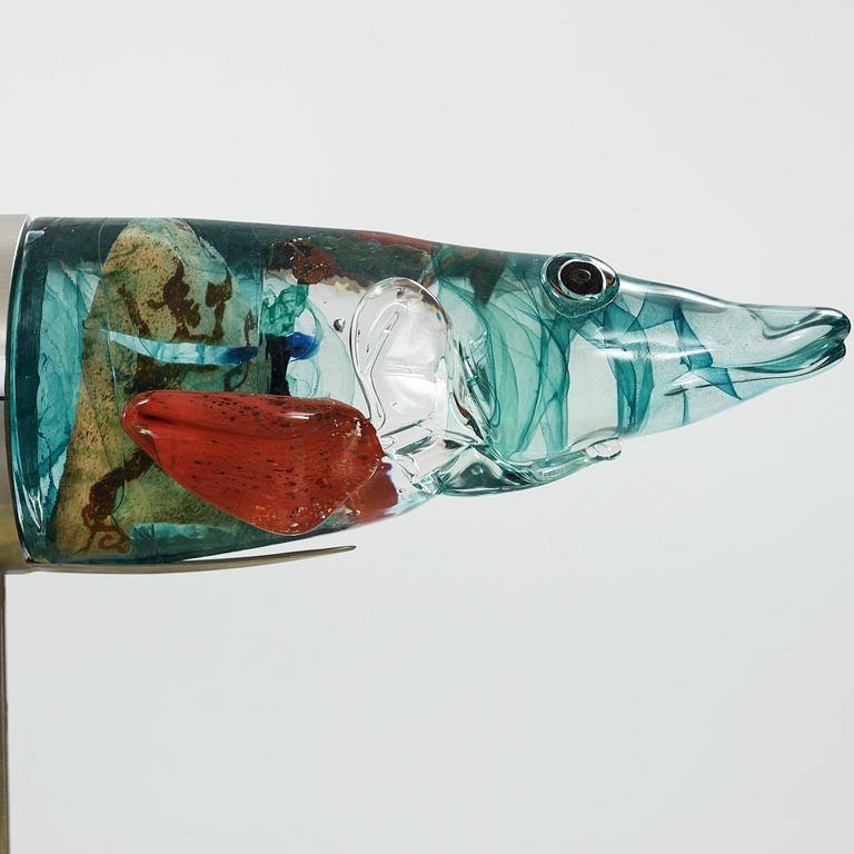 A Kjell Engman glass part sculpture group, Kosta Boda, Sweden 1997.