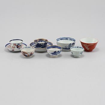 SKÅLAR, 7 st, porslin, Kina, 1700-1900-tal.