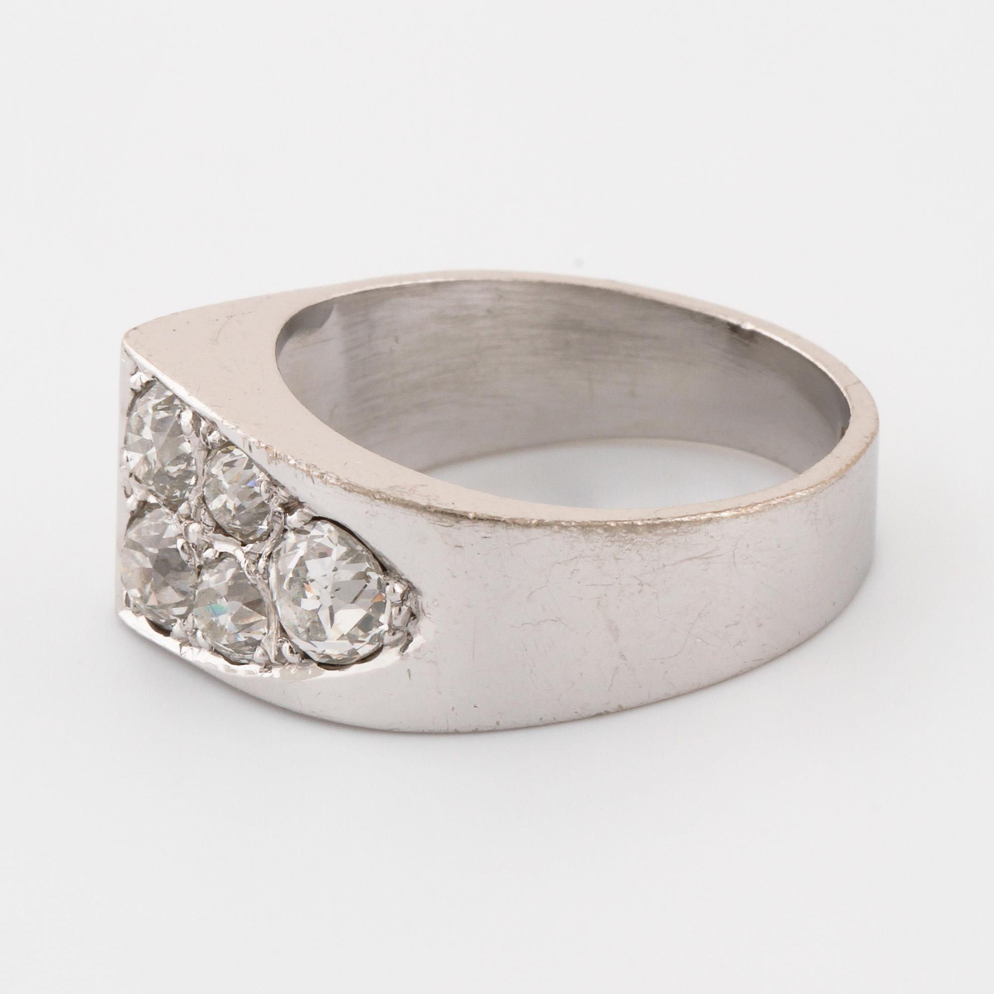 RING, gammalslipade diamanter, Guldsmedsmästarn, Göteborg, 1988.