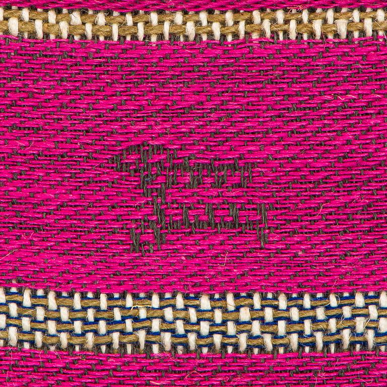 Dora Jung, bildvävnad, signerad, circa 213 x 114 cm.