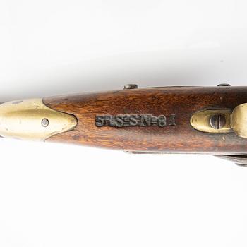 Percussion pistol, m/1850, smoothbored, Sweden.