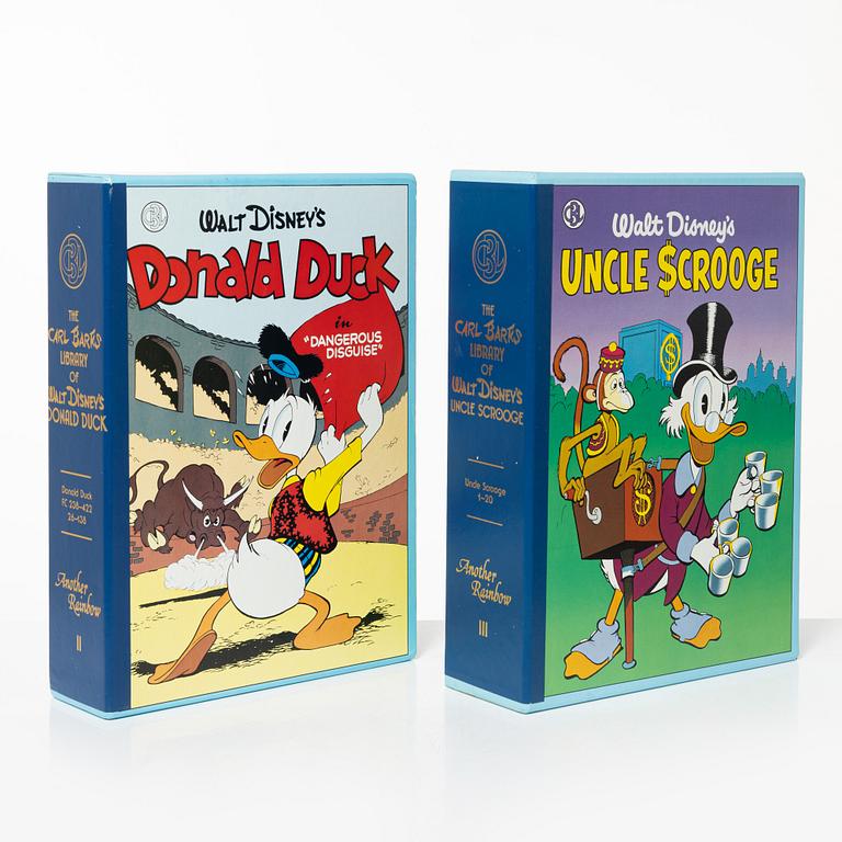 Carl Barks library, 30 volymer, Walt Disney, Another Rainbow Publishing, USA, 1980-tal.
