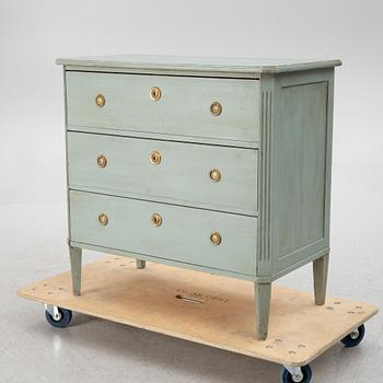 A Gustavian style chest of drawers, 20th century.